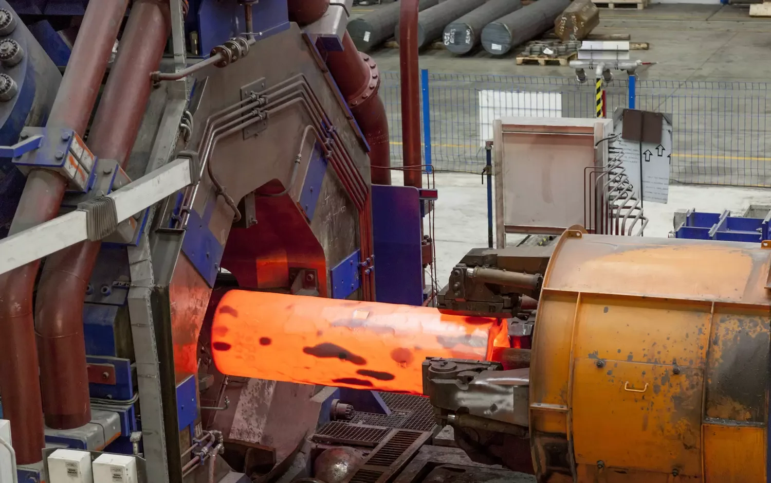 Hot forging operation